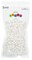 Essentials by Leisure Arts Pony Beads, 6x9mm, Neutral White, 750pc – Bracelet Making Kit for Jewelry and Kandi Crafts – Bulk Craft Beads for Friendship Bracelets and DIY Projects